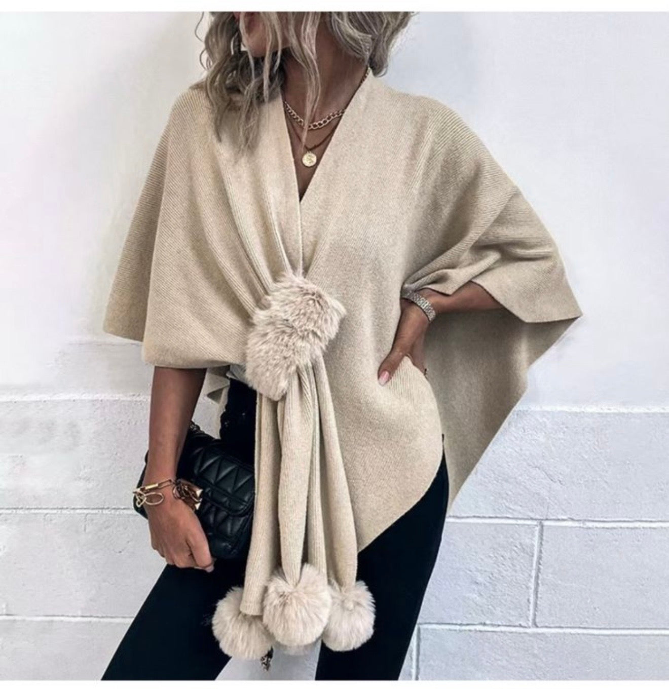 Opal Wool Poncho