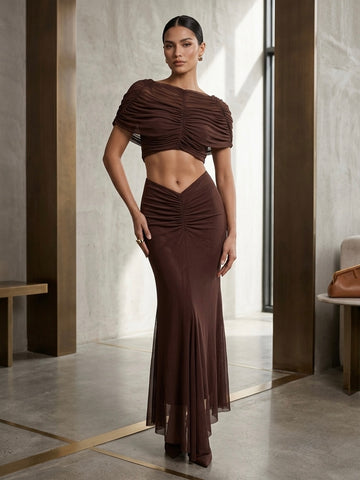 Sora Ruched Cut-Out Maxi Dress - SD 75