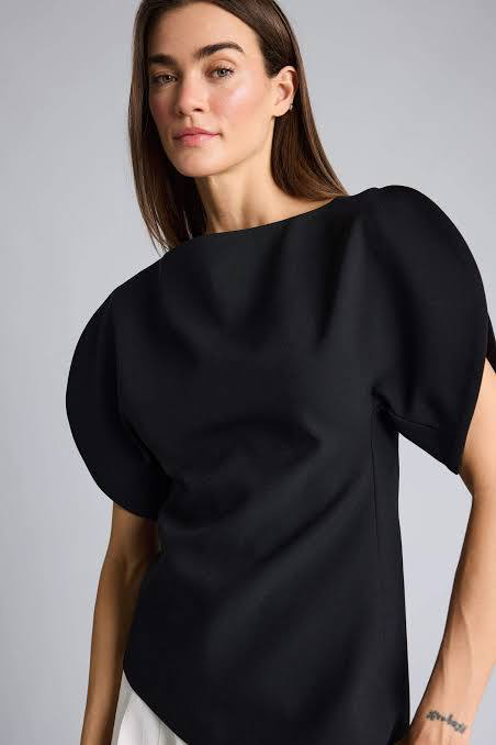 Asymm Sculpted Top