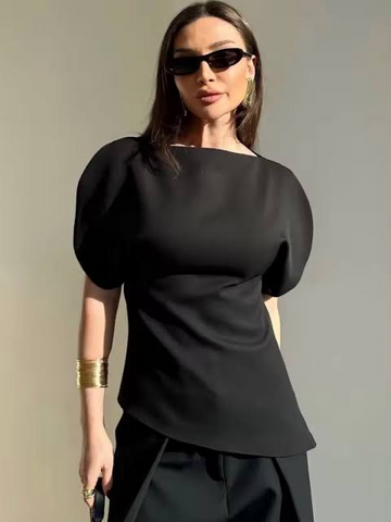 Asymm Sculpted Top