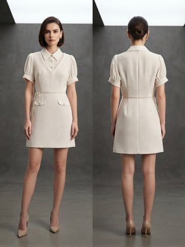 Camille Tweed Layered Dress- SD 76
