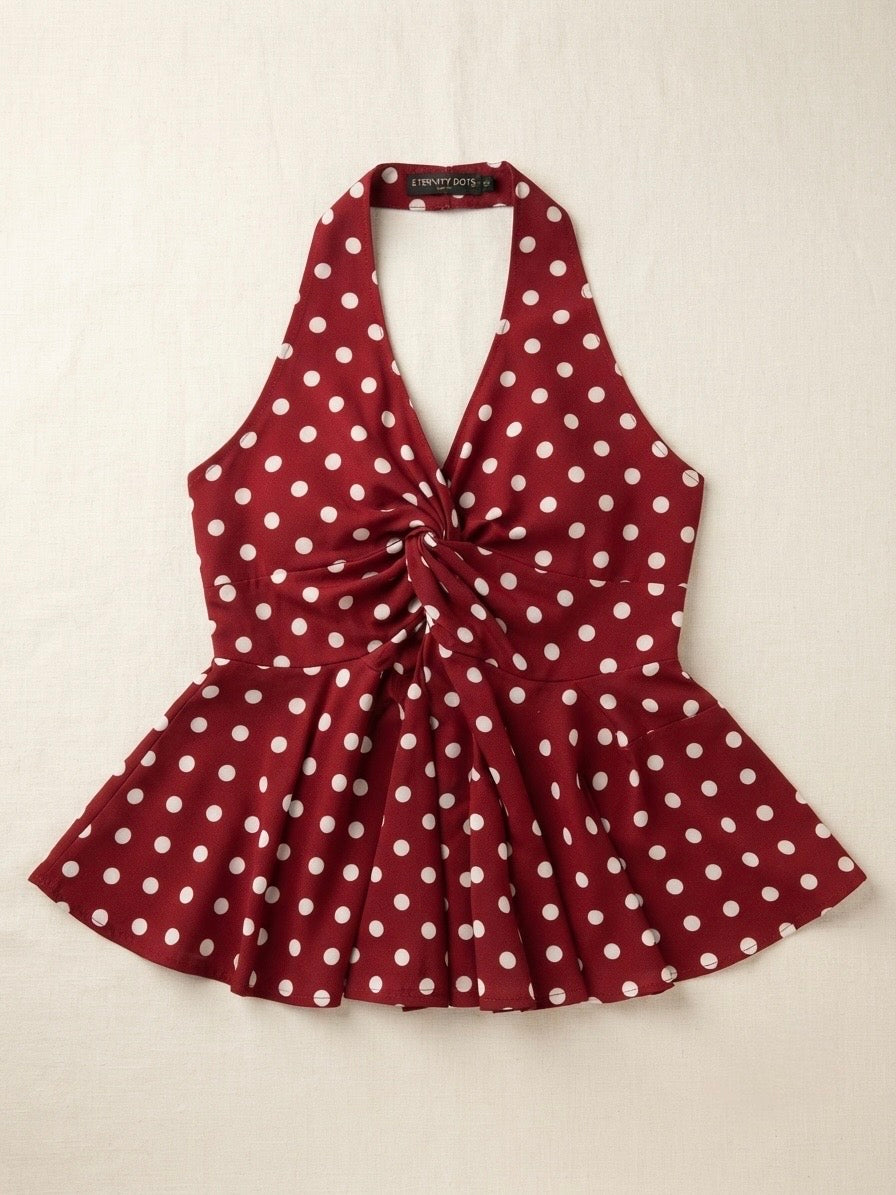 Retro Knot Peplum Top - ST 50