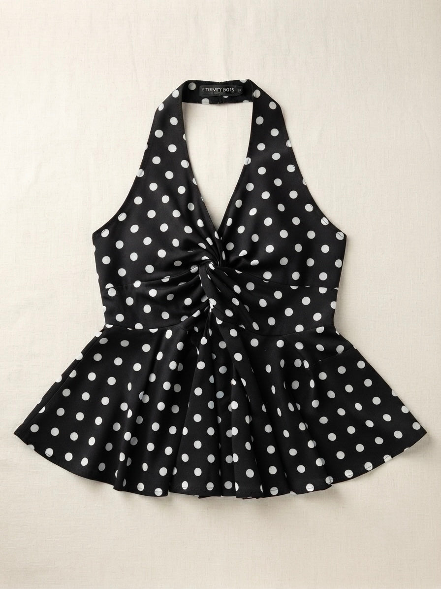 Retro Knot Peplum Top - ST 50