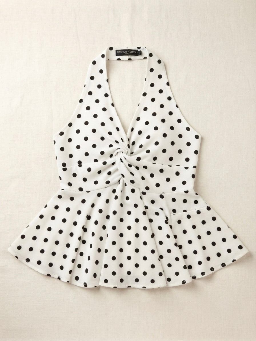 Retro Knot Peplum Top - ST 50