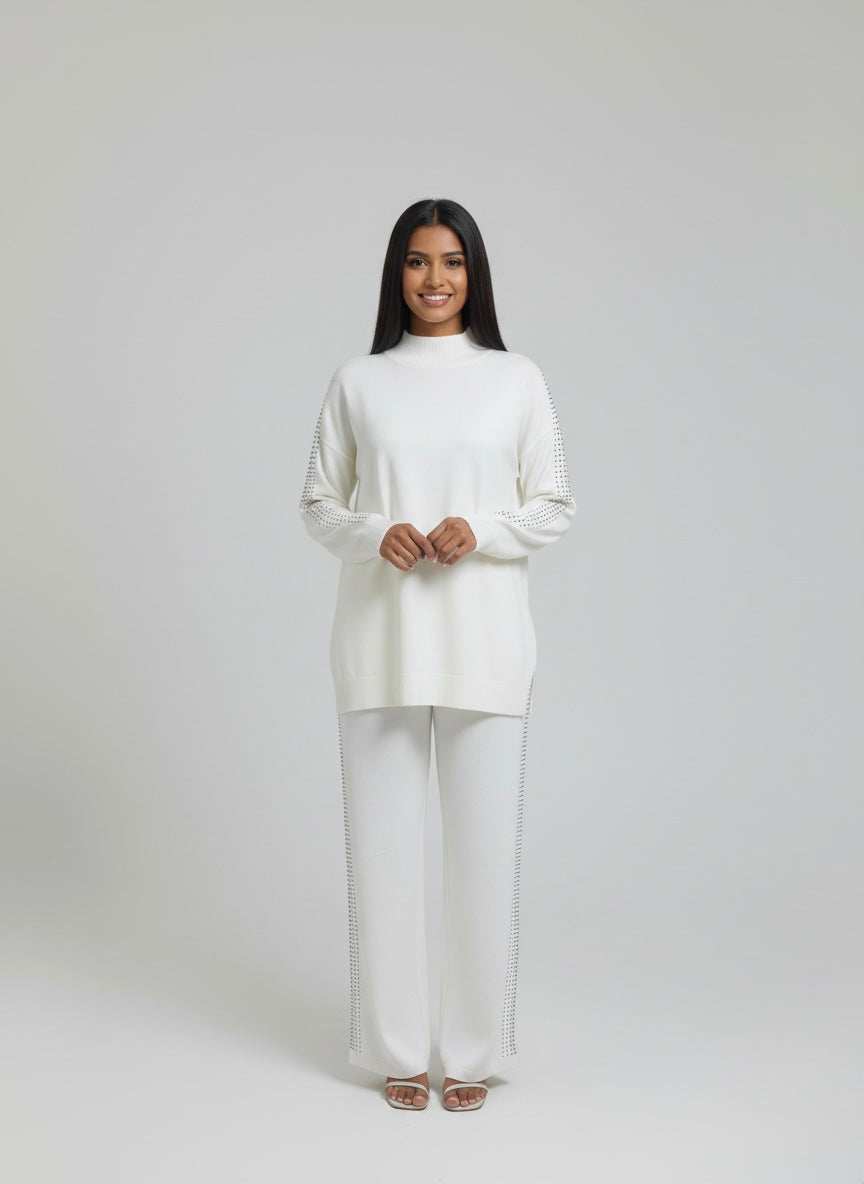 Pearl Ribbed Co-ord Set