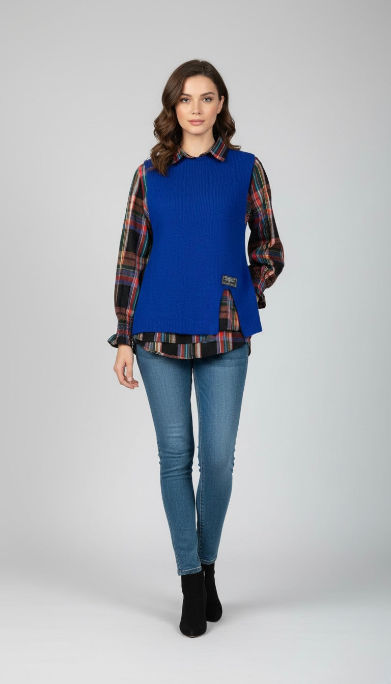 Elara Asymmetrical Tunic Vest