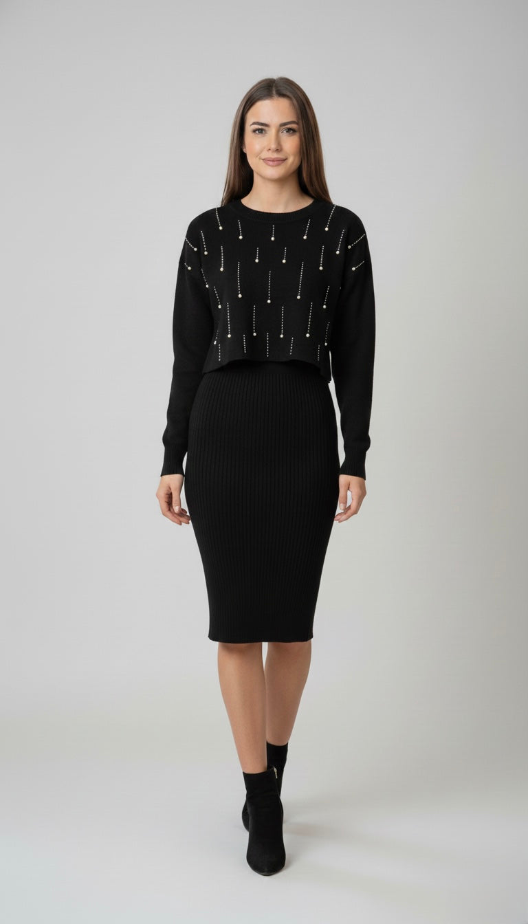 Arabella Embellished Knit Set
