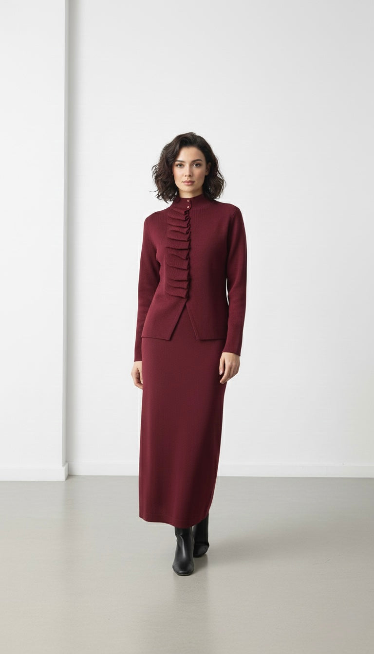Milano Knit Skirt Suit