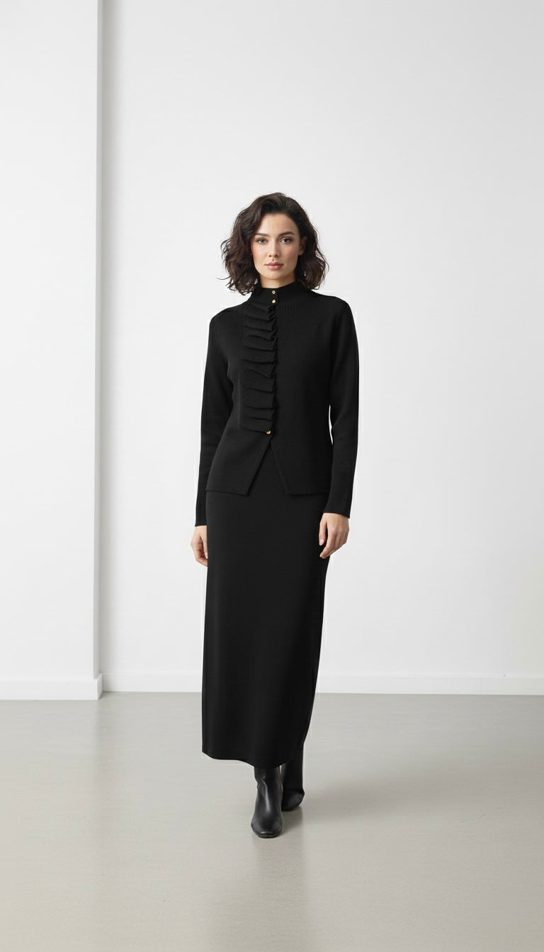 Milano Knit Skirt Suit