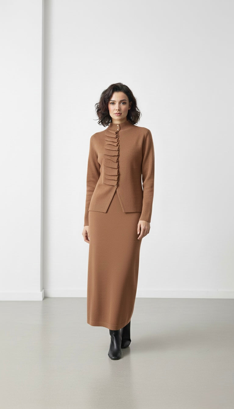 Milano Knit Skirt Suit