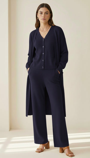 Cashmere Three-Piece Leisure Set