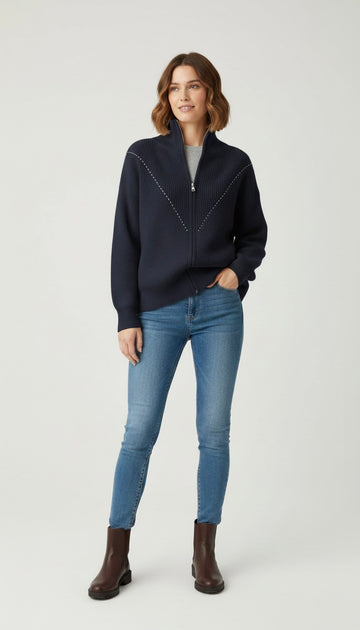 Alpine Full-Zip Sweater