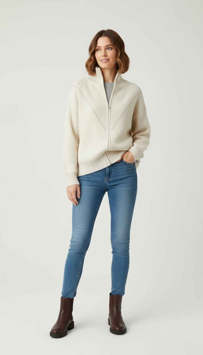 Alpine Full-Zip Sweater
