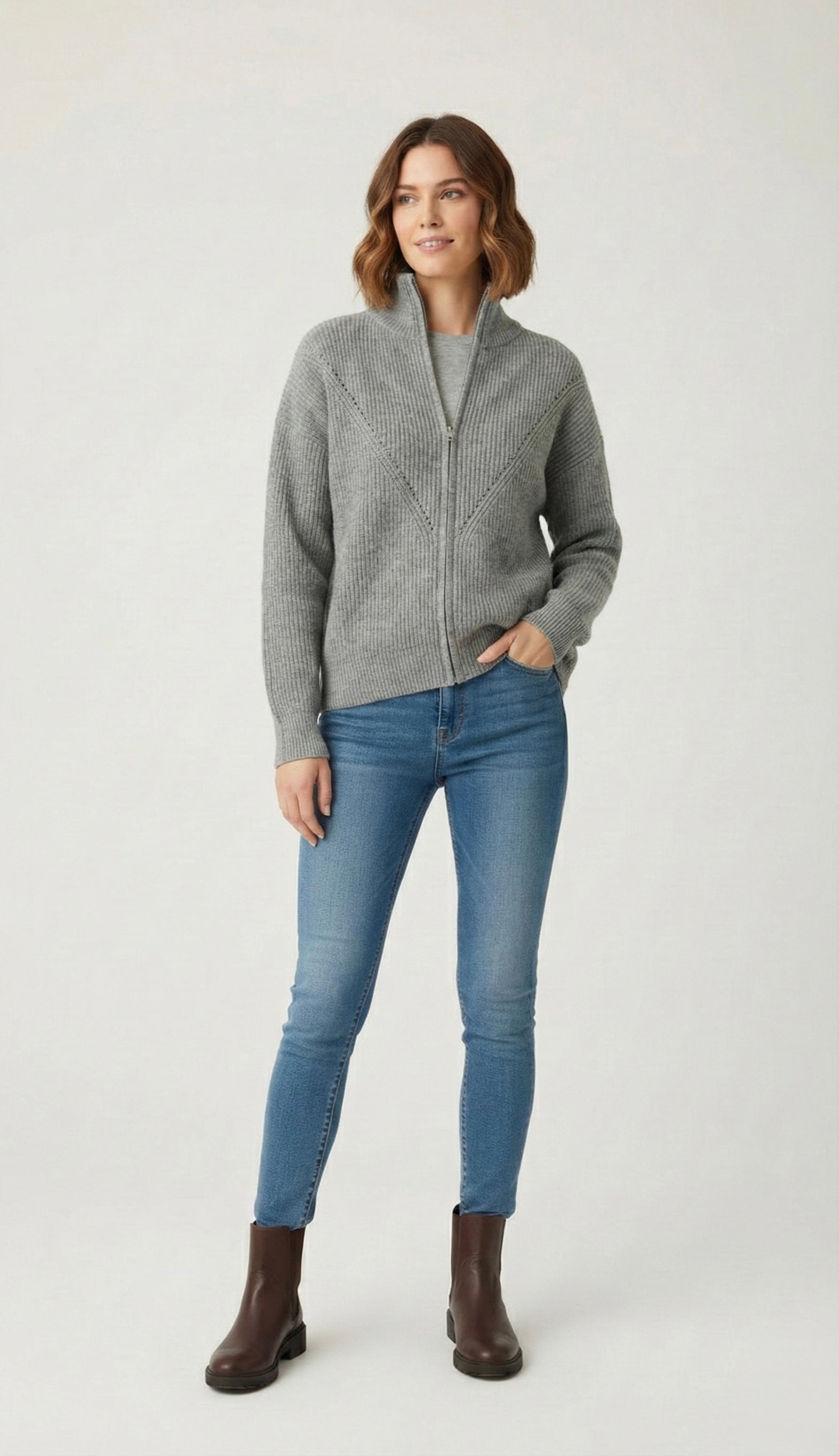 Alpine Full-Zip Sweater