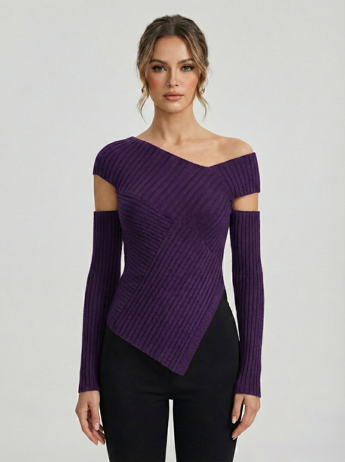 Crimson Elegance Top