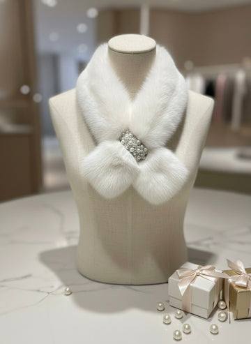 Pearl Loop Fur Scarf