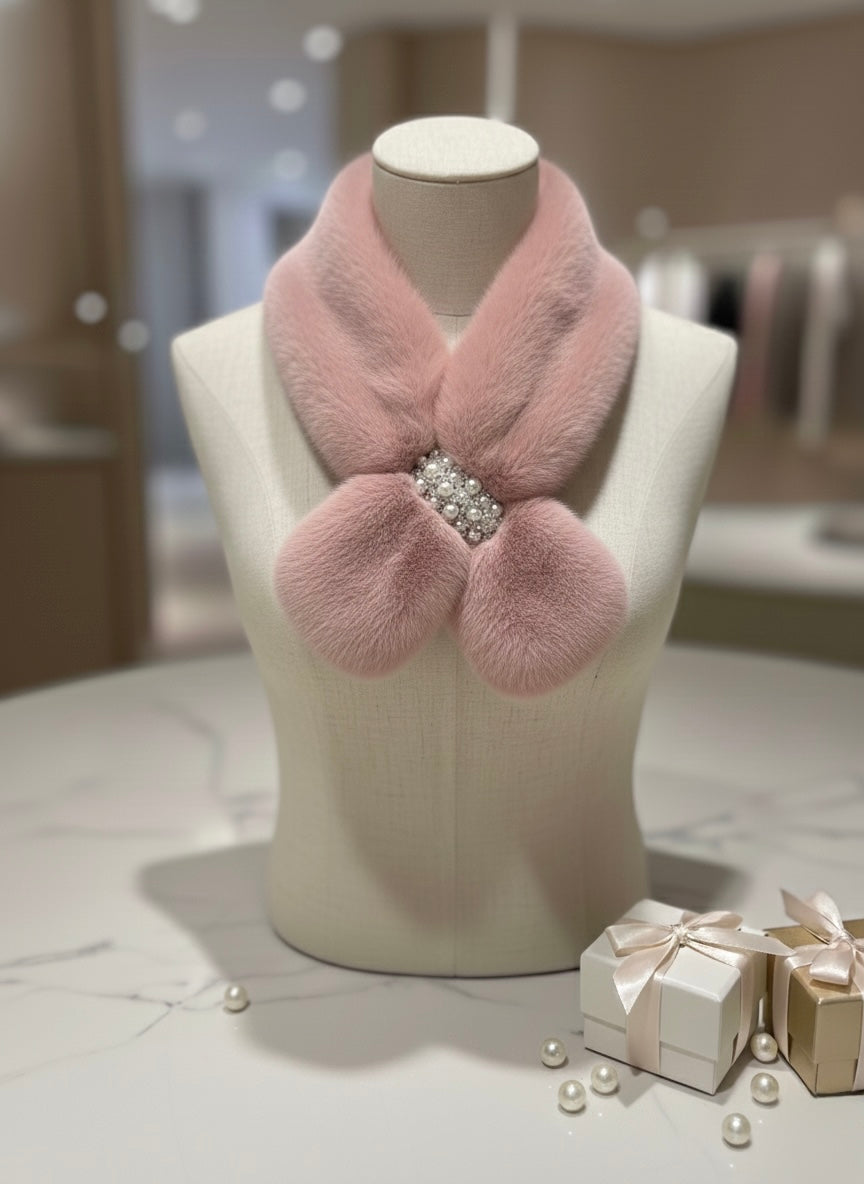 Pearl Loop Fur Scarf