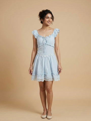 Clementine Ruffle Mini Dress