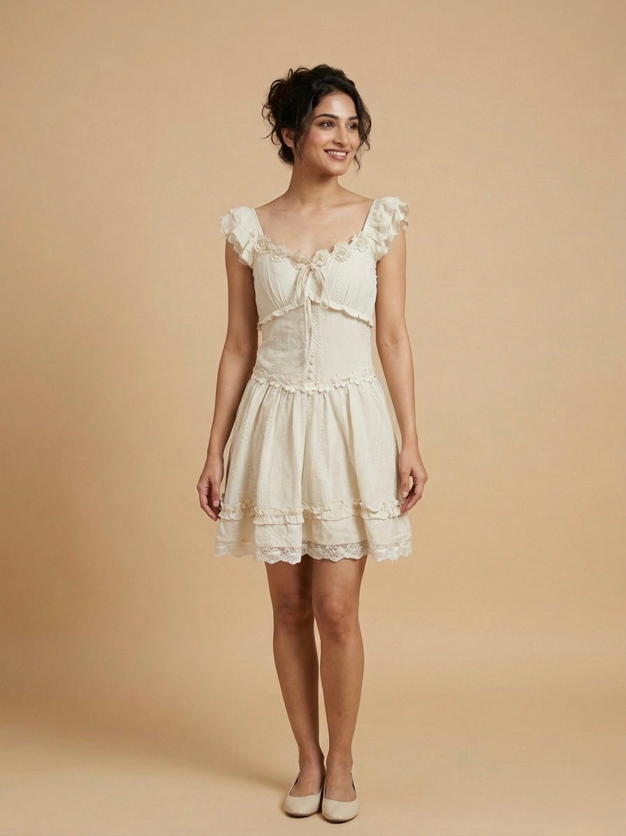 Clementine Ruffle Mini Dress