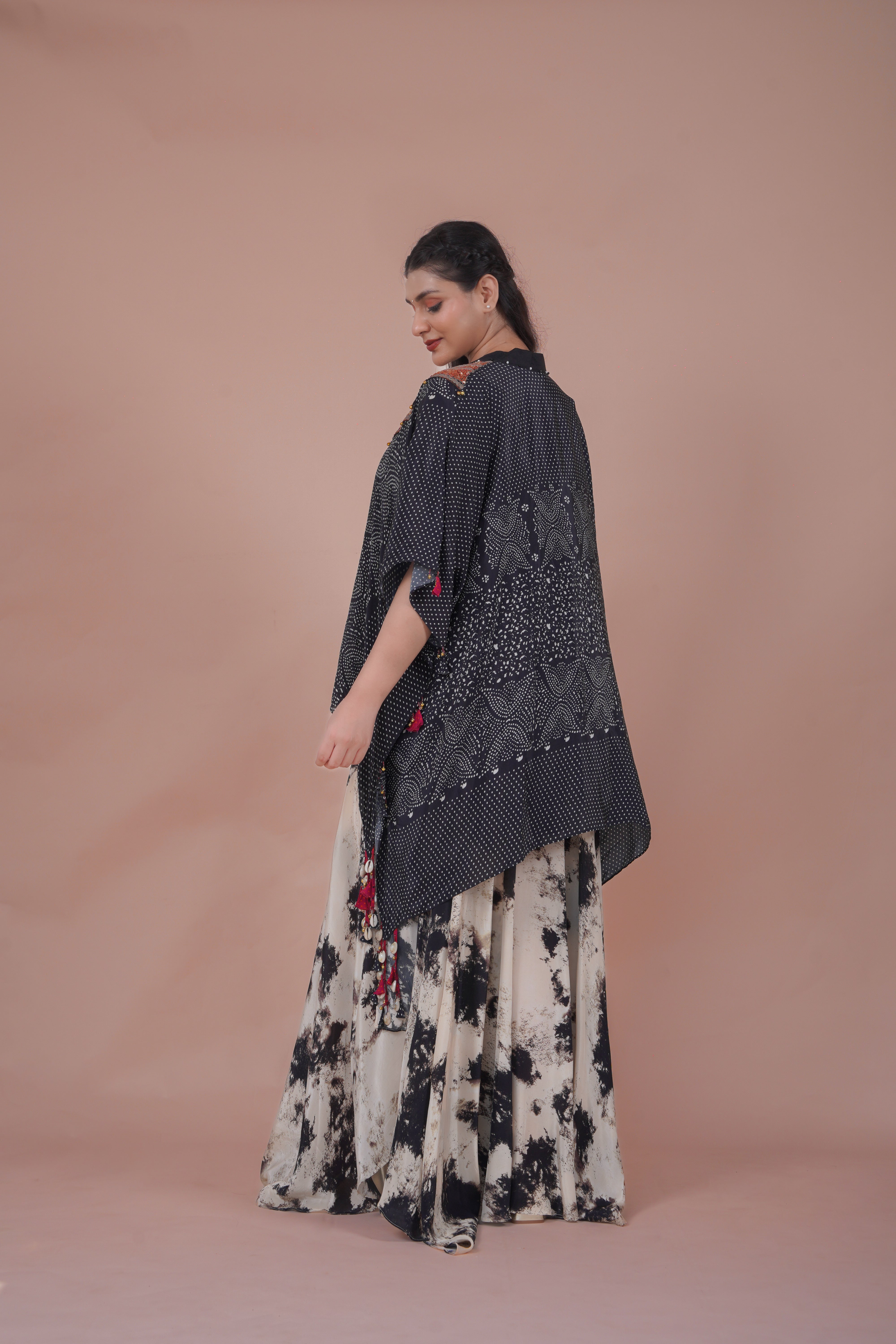 Rajsi Cape Skirt set