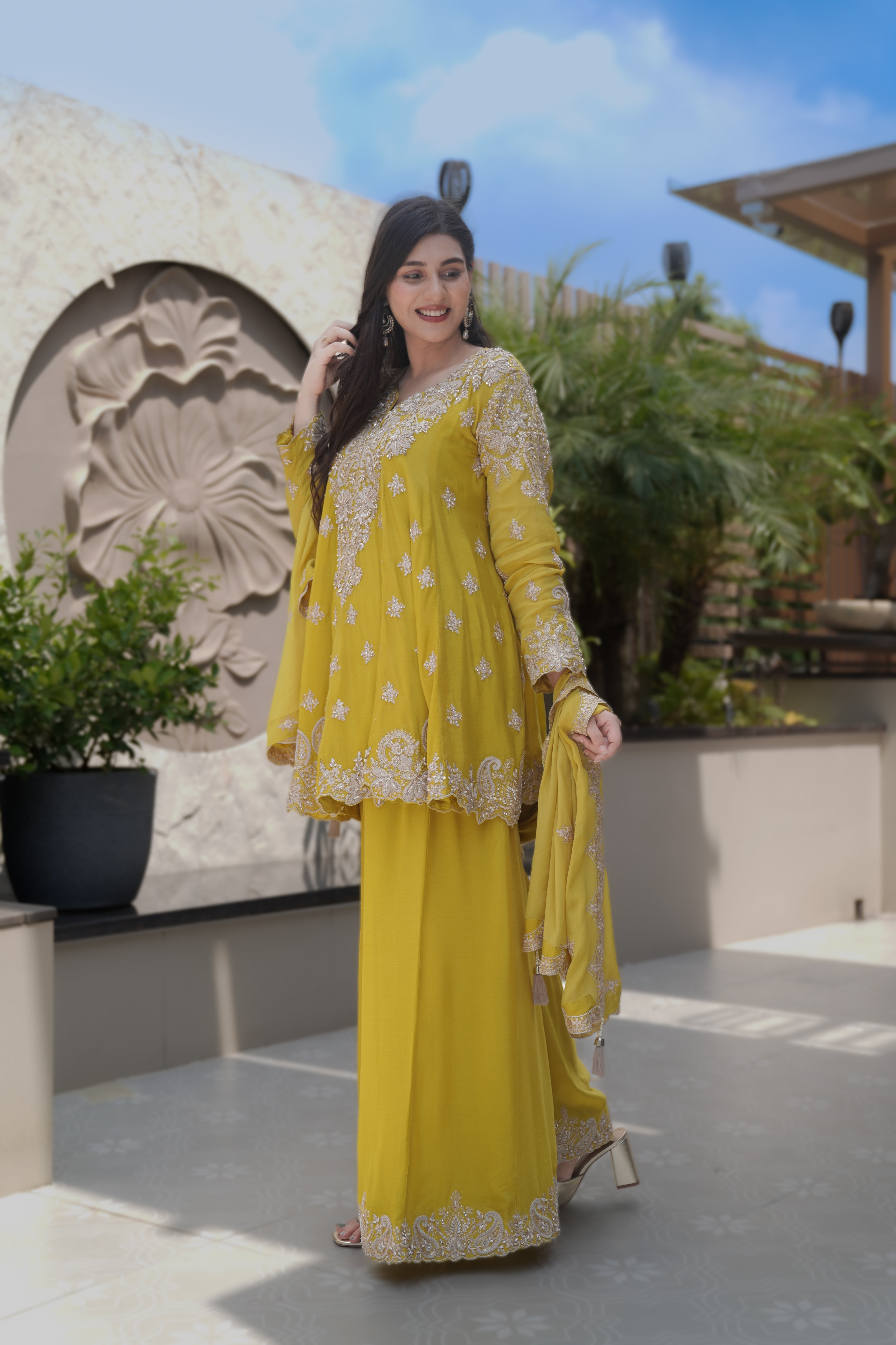 Rang Mahal Sharara Set | Available in 3 colors