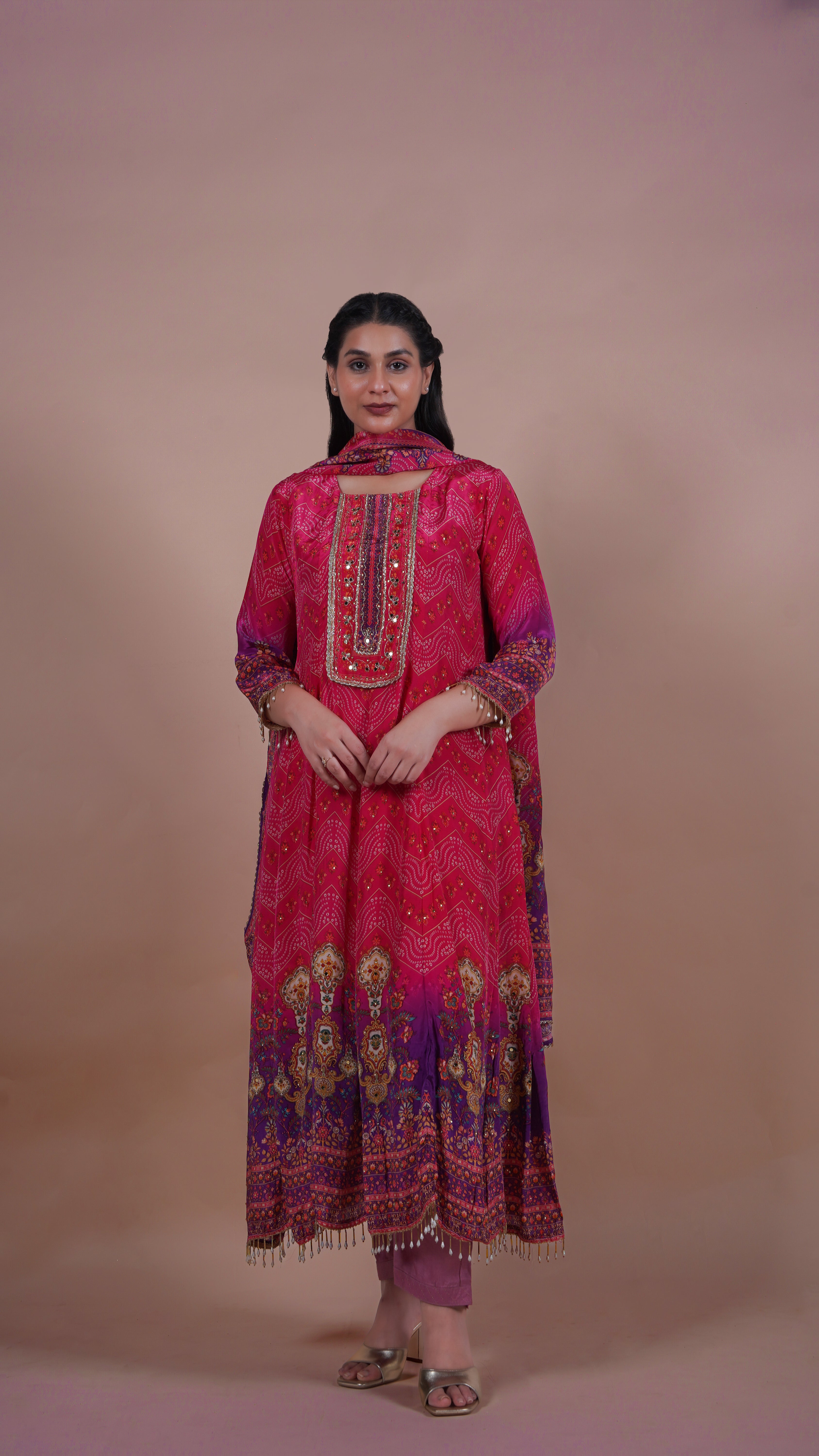 Mehr Crepe Anarkali