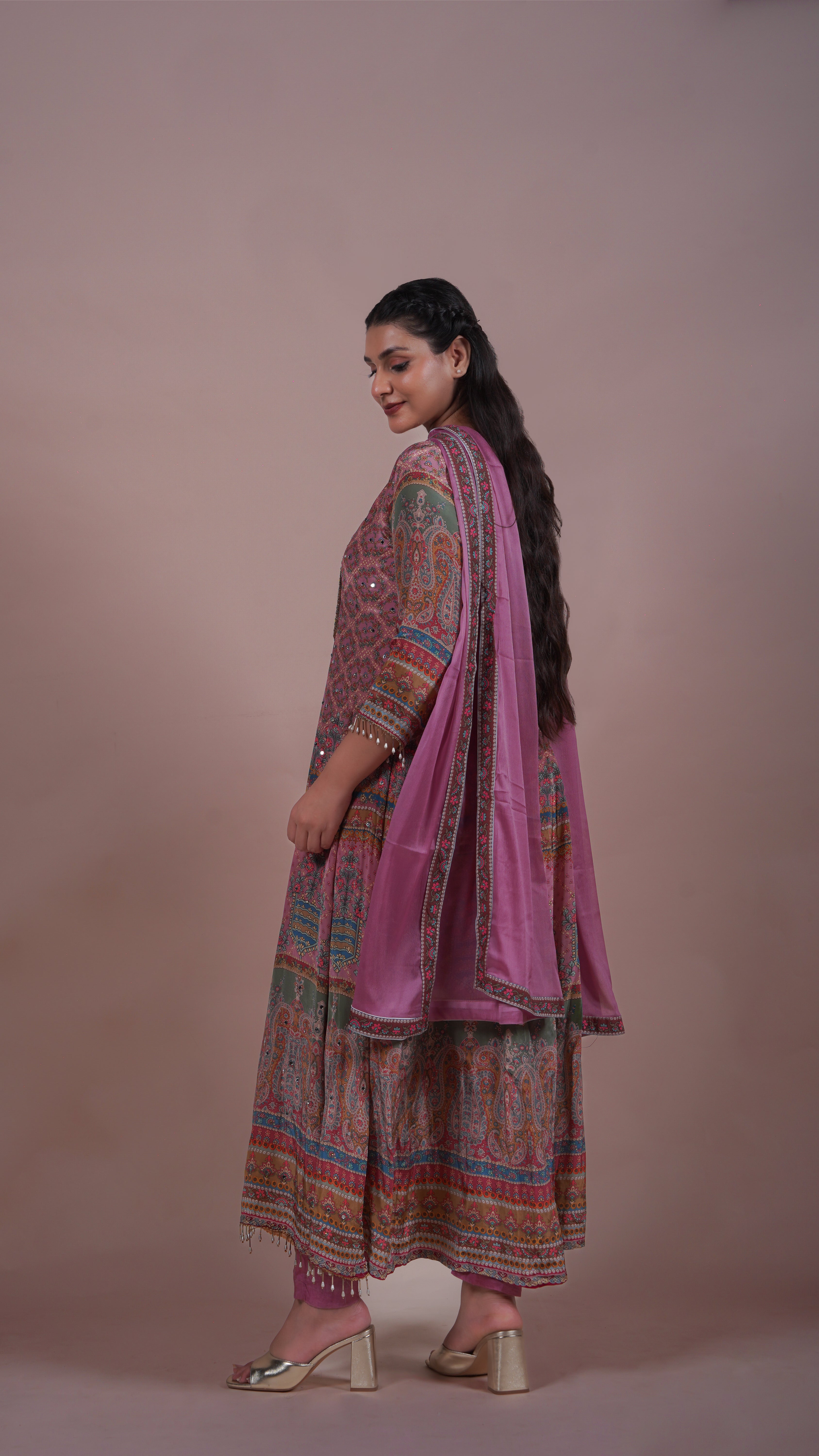 Mehr Crepe Anarkali