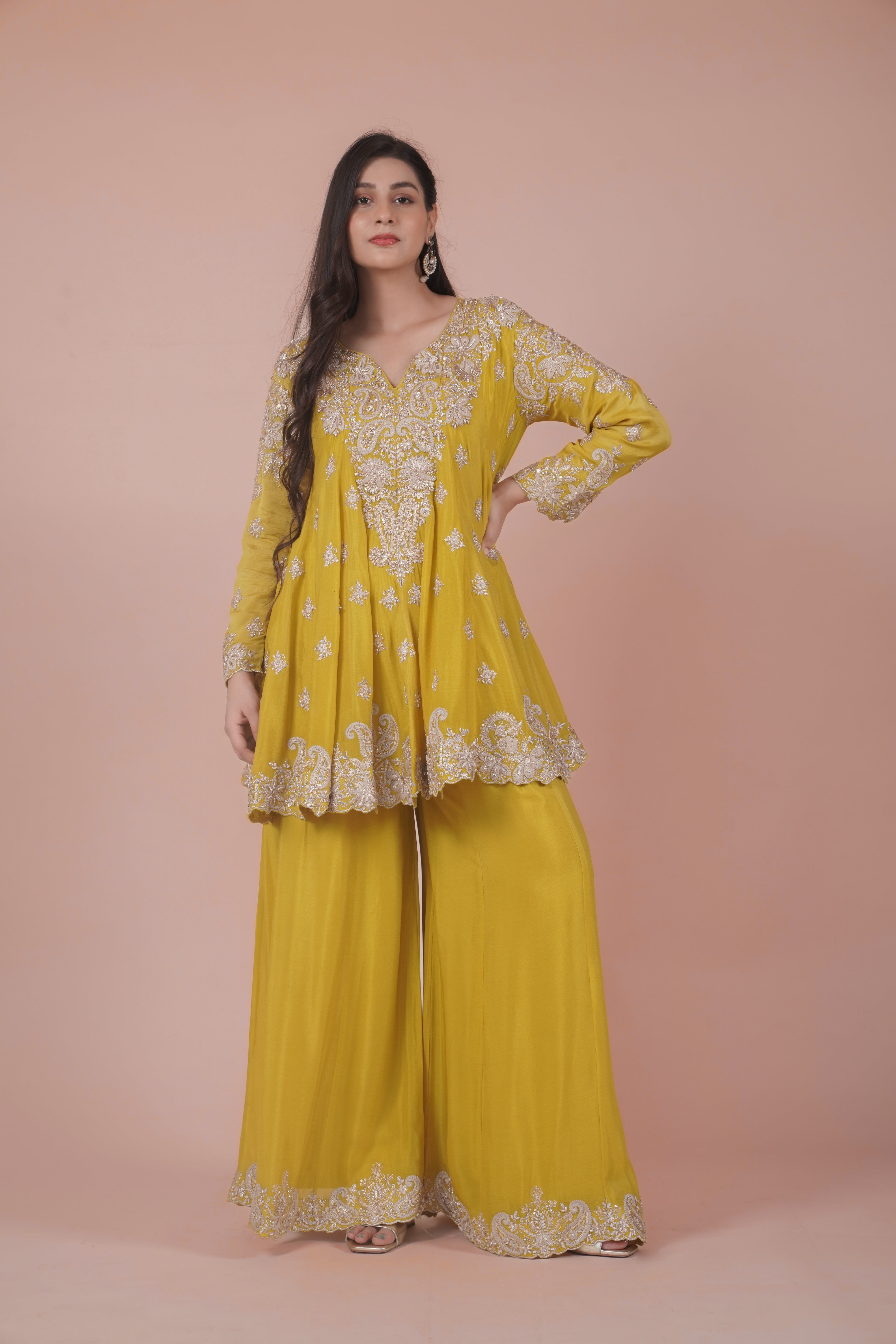 Rang Mahal Sharara Set | Available in 3 colors