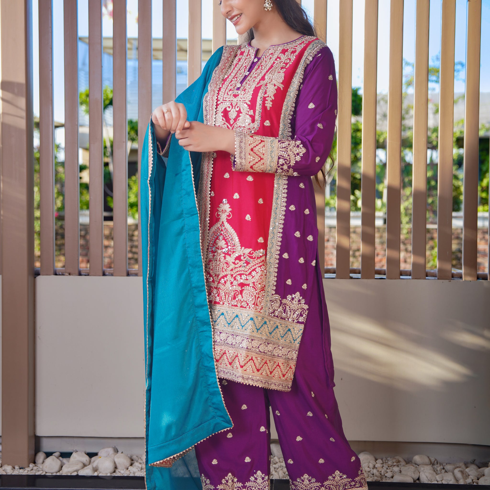 Mughal Suit Set | Available in 2 colors