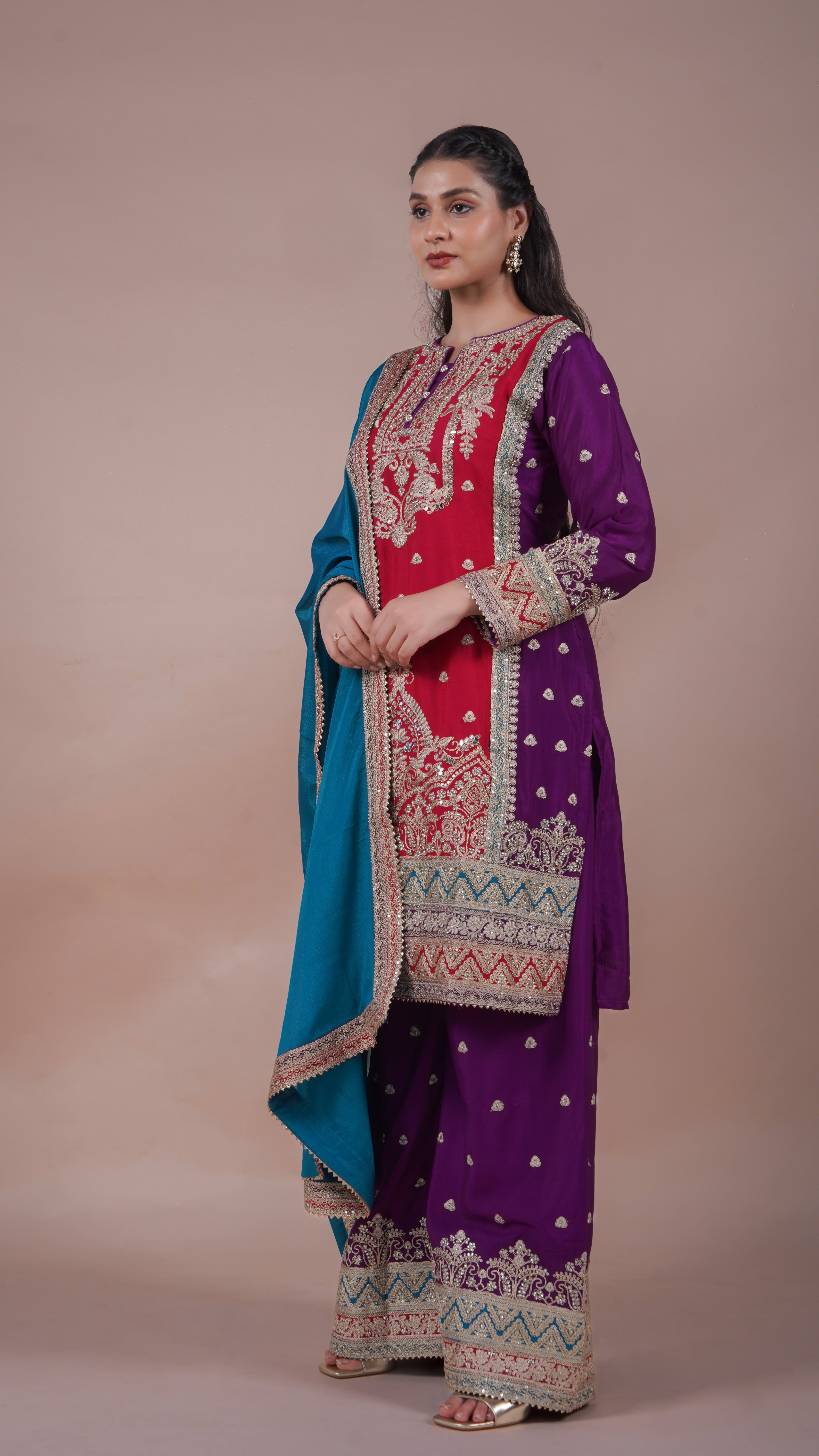 Mughal Suit Set | Available in 2 colors