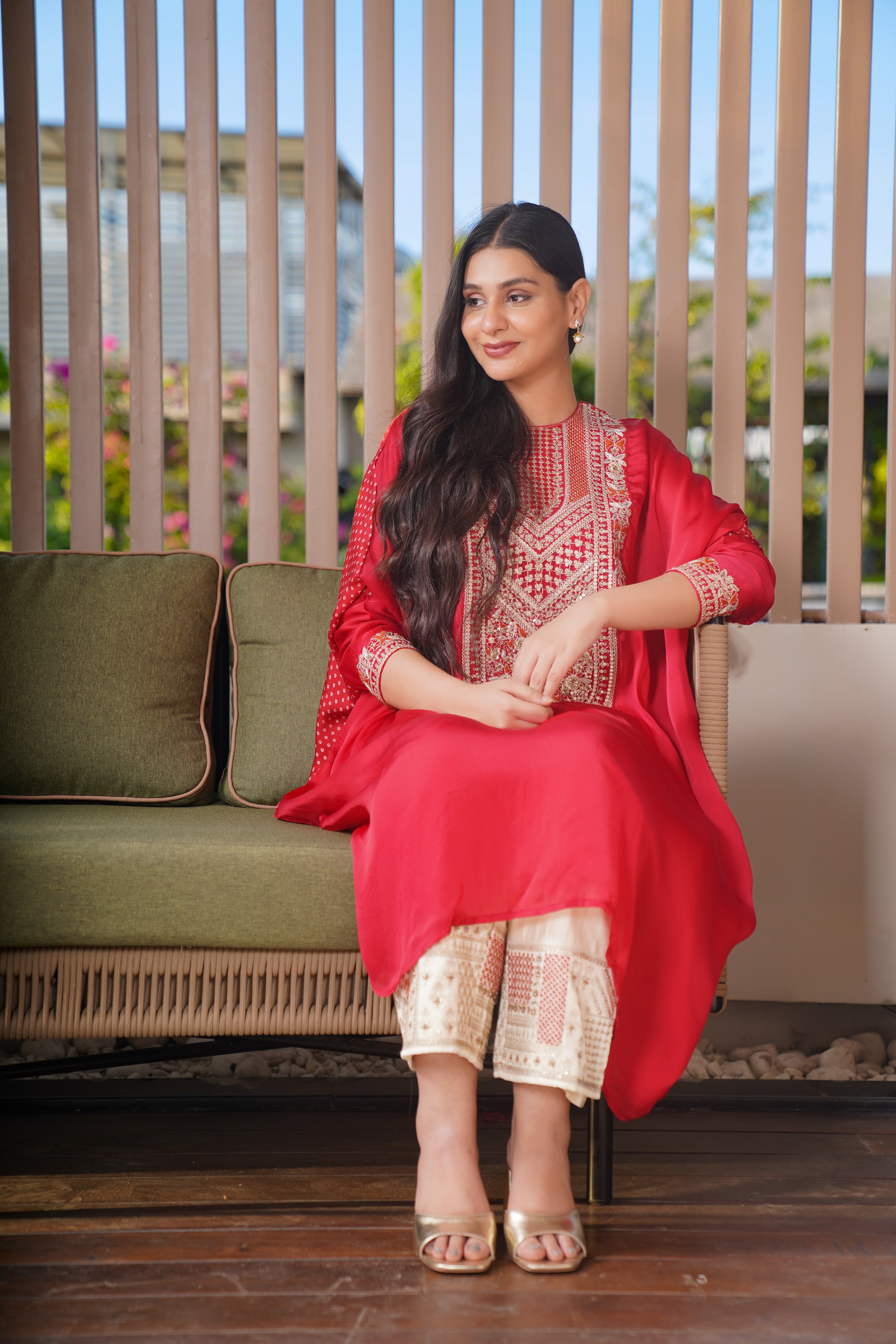 Zeenat Kaftan Set | Available In 2 Colors
