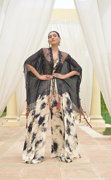 Rajsi Cape Skirt set