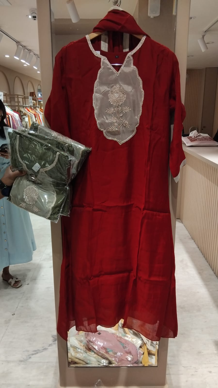 Floral Embroidered Anarkali Set