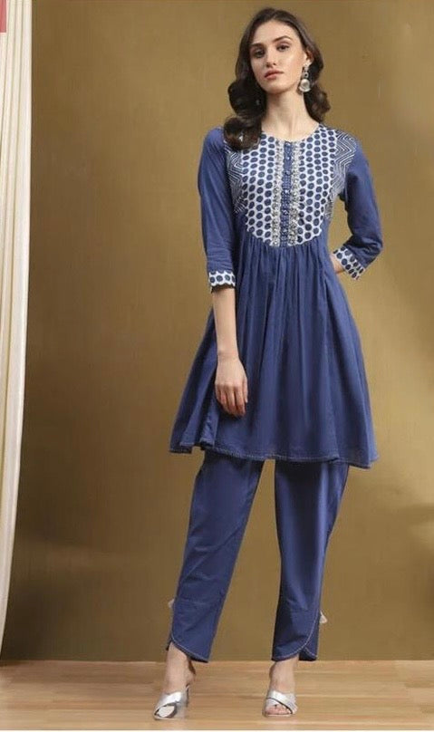 Naya Print-Yoke Short Anarkali Co-ord Set| ICS -24