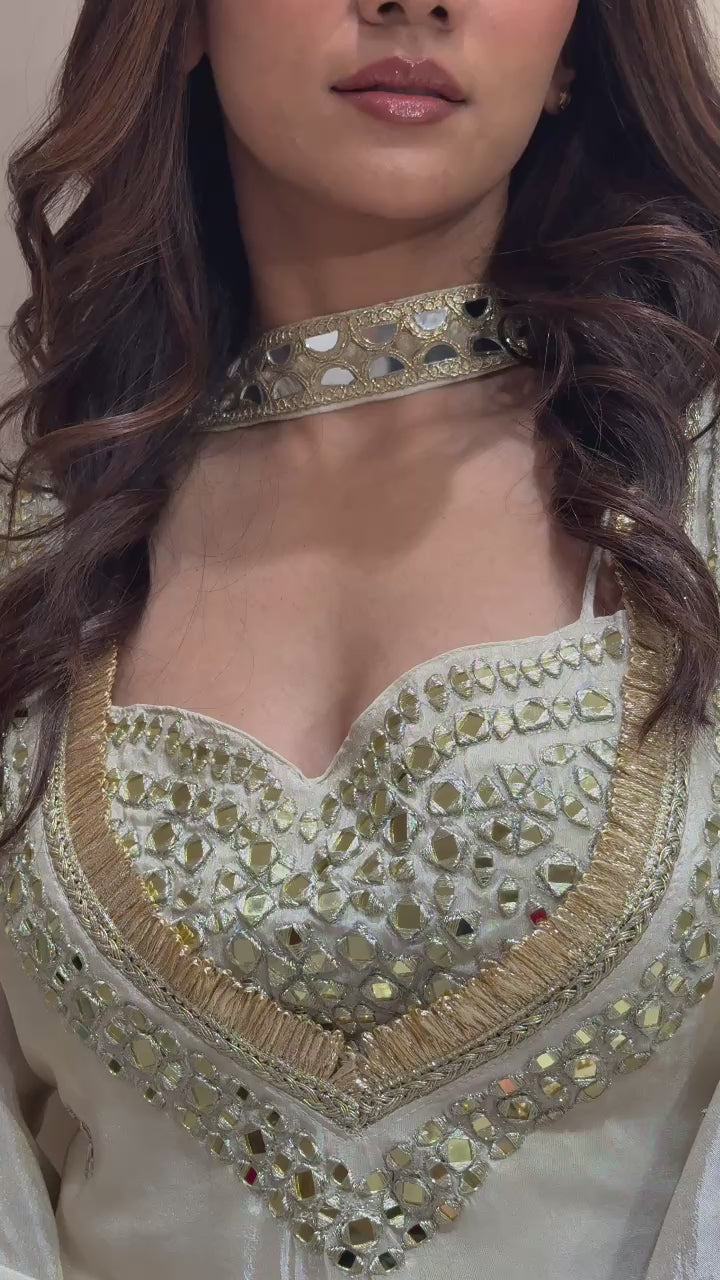 Ziba Mirror Embroidered Suit
