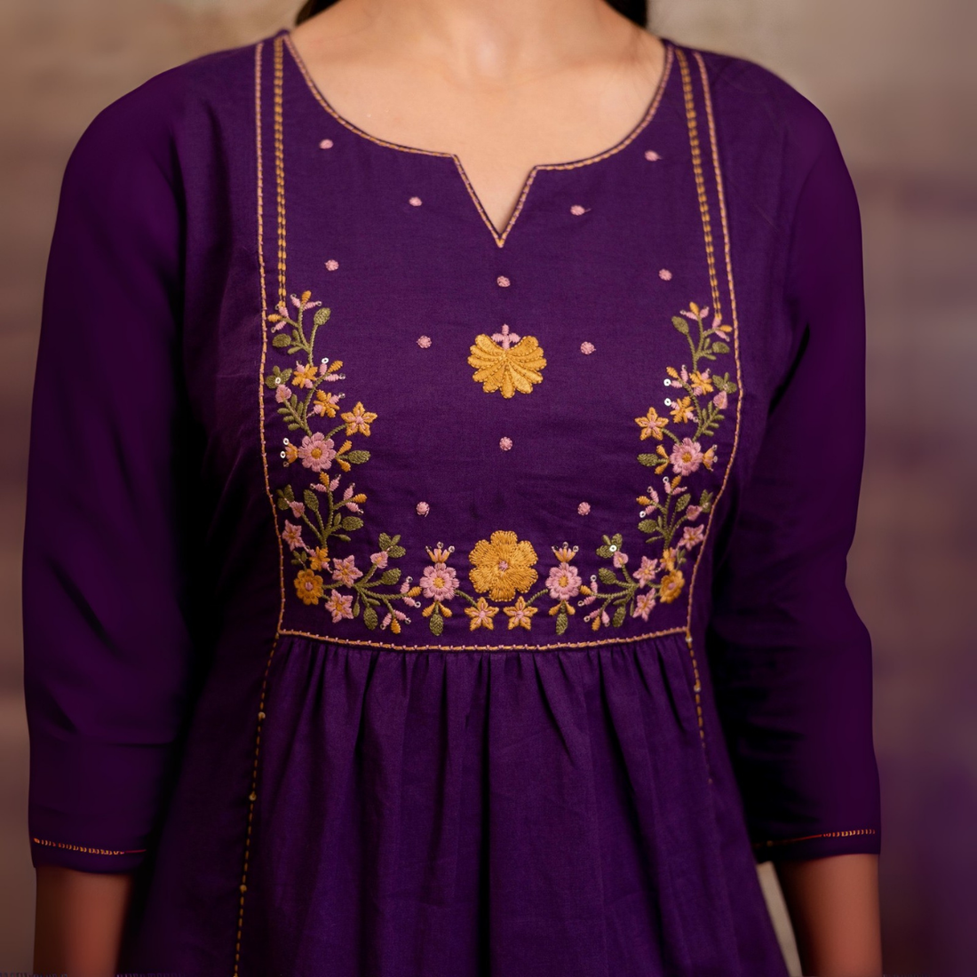 Women Floral Straight Kurta Set | KS-17